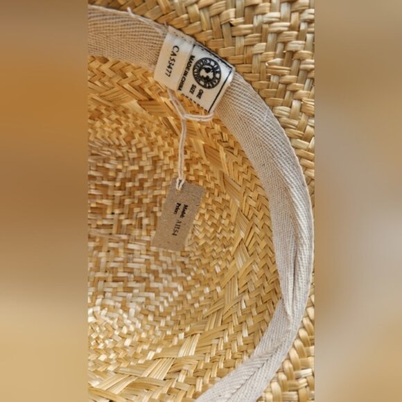 Earth Collection 100% Cotton/Straw Sun Hat with Buckle.‎ 5 Available.